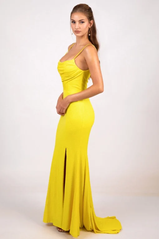 Angela Gown - Shimmer Yellow
