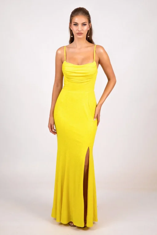 Angela Gown - Shimmer Yellow