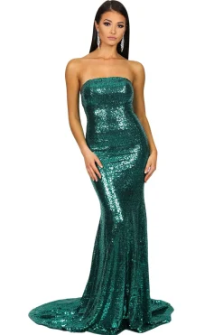 Angelisa Gown - Emerald (XS - Clearance Sale)