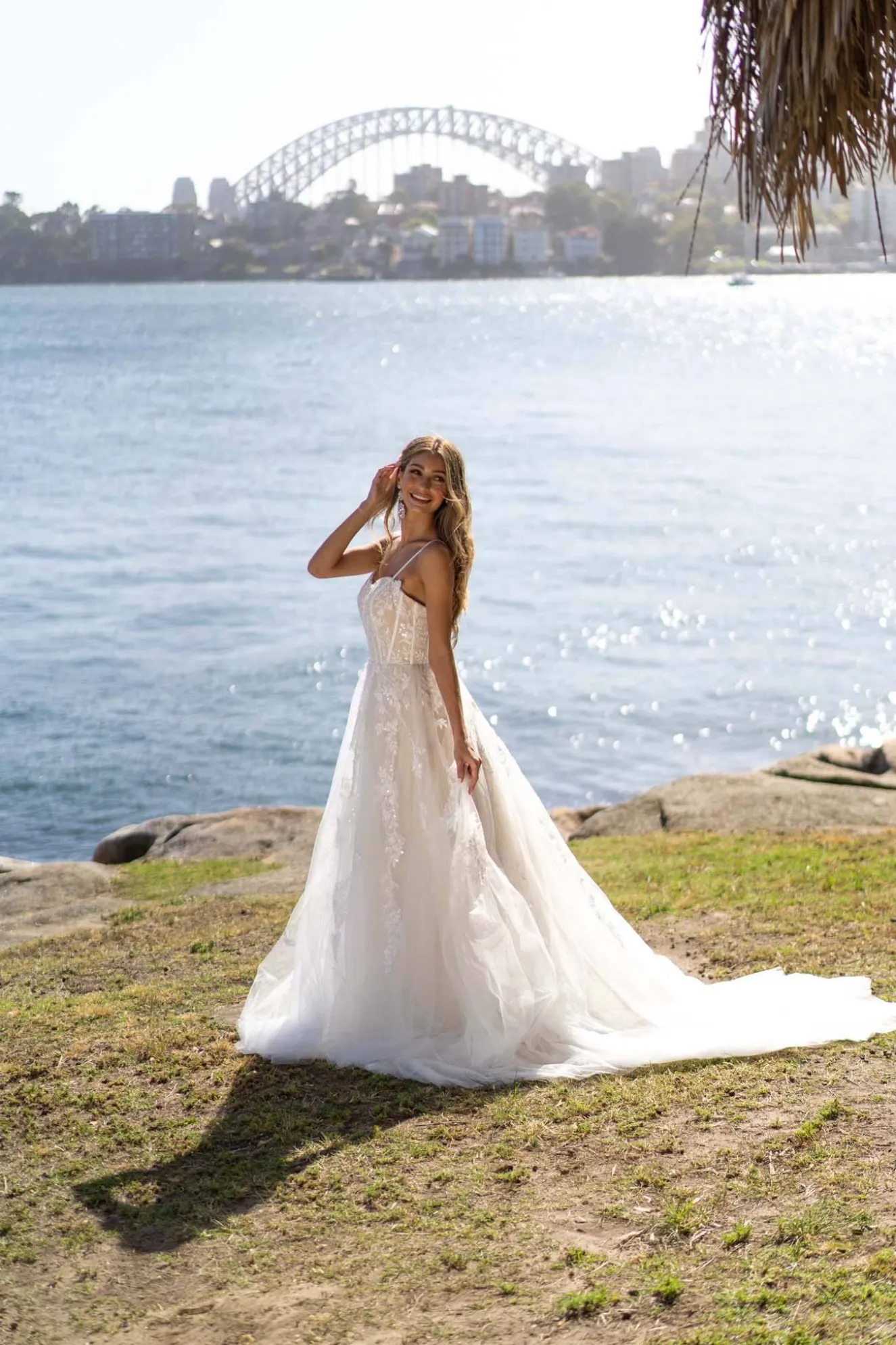 ANISSA Gown in Ivory/Champagne