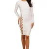 Brianna Dress - White (Size L - Clearance Sale)