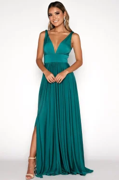 CATALINA A-Line Maxi Dress - Emerald