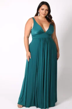 CATALINA A-Line Maxi Dress - Emerald
