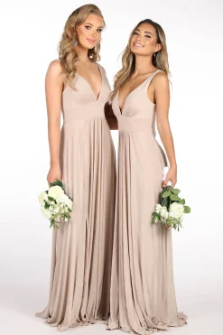 CATALINA A-Line Maxi Dress - Nude