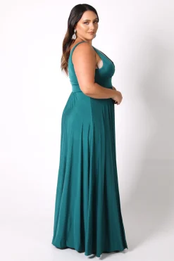 CATALINA A-Line Maxi Dress - Emerald