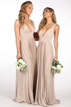 CATALINA A-Line Maxi Dress - Nude