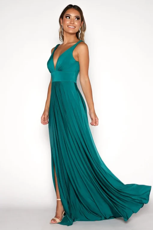 CATALINA A-Line Maxi Dress - Emerald