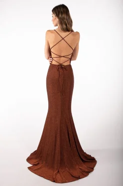 Catherine Gown - Shimmer Copper