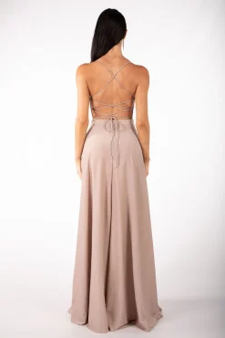 Charmaine Dress - Shimmer Nude (XS - Clearance Sale)