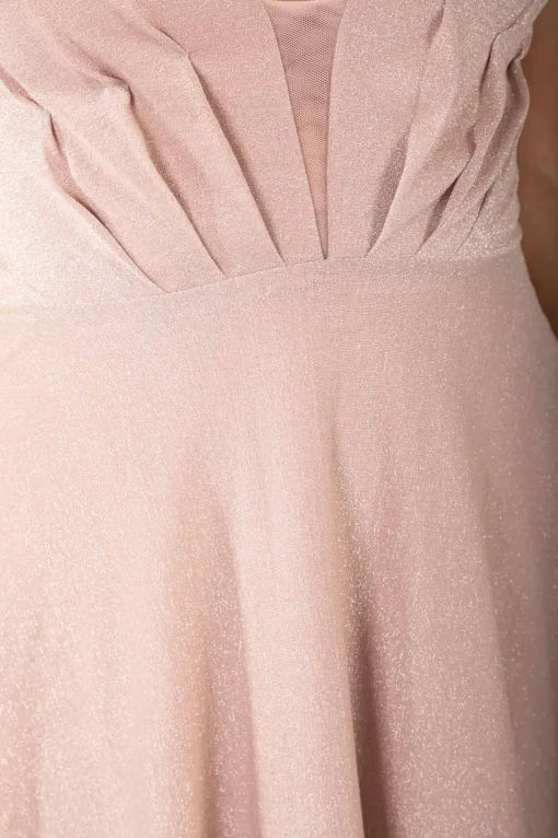 Charmaine Dress - Shimmer Nude (XS - Clearance Sale)