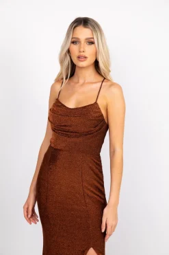 Elora Gown - Shimmer Copper