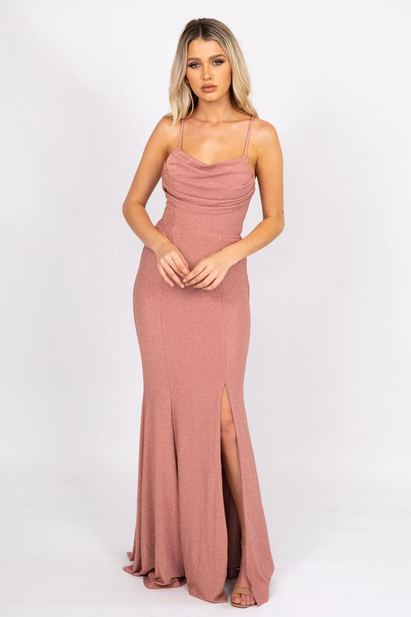 Elora Gown - Shimmer Pink