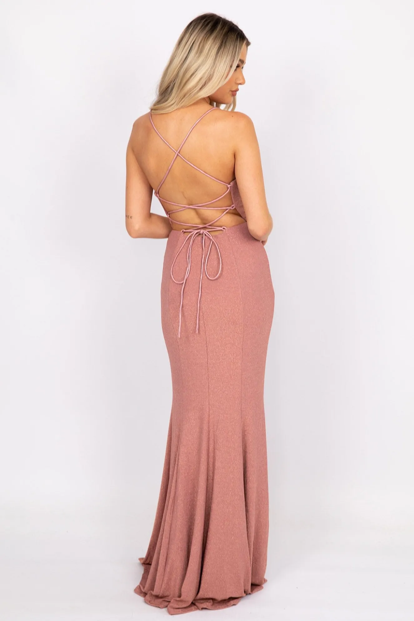 Elora Gown - Shimmer Pink
