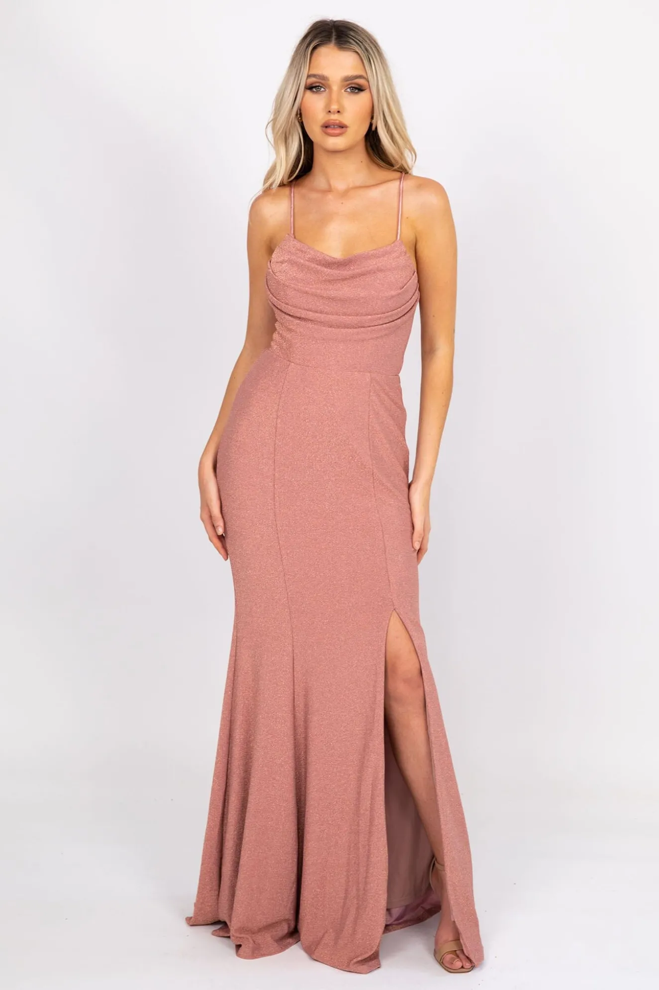 Elora Gown - Shimmer Pink