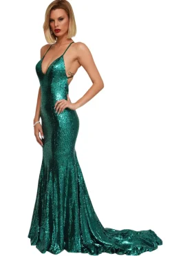 Estelle Gown - Emerald Green (M & L - Clearance Sale)