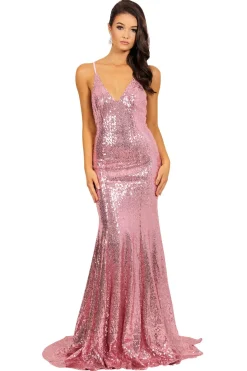 Estelle Gown - Pink Orchid (XL - Clearance Sale)