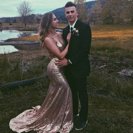 Estelle Gown - Rose Gold (L & XL - Clearance Sale)