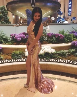 Estellina Gown - Rose Gold (XL - Clearance Sale)