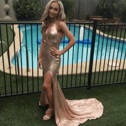 Estellina Gown - Rose Gold (XL - Clearance Sale)