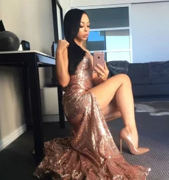 Estellina Gown - Rose Gold (XL - Clearance Sale)