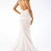 Fiona Lace Gown - Ivory/Champagne