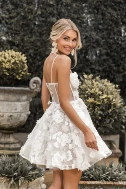 FRANCINE 3D Flower Mini Dress