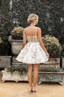 FRANCINE 3D Flower Mini Dress