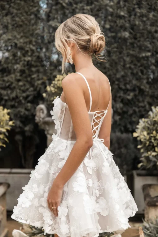 FRANCINE 3D Flower Mini Dress