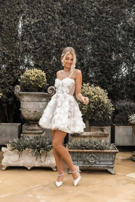FRANCINE 3D Flower Mini Dress