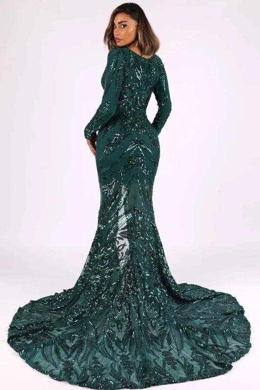 Georgina Gown - Emerald (XS - Clearance Sale)