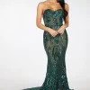 Gianna Gown - Emerald/Nude