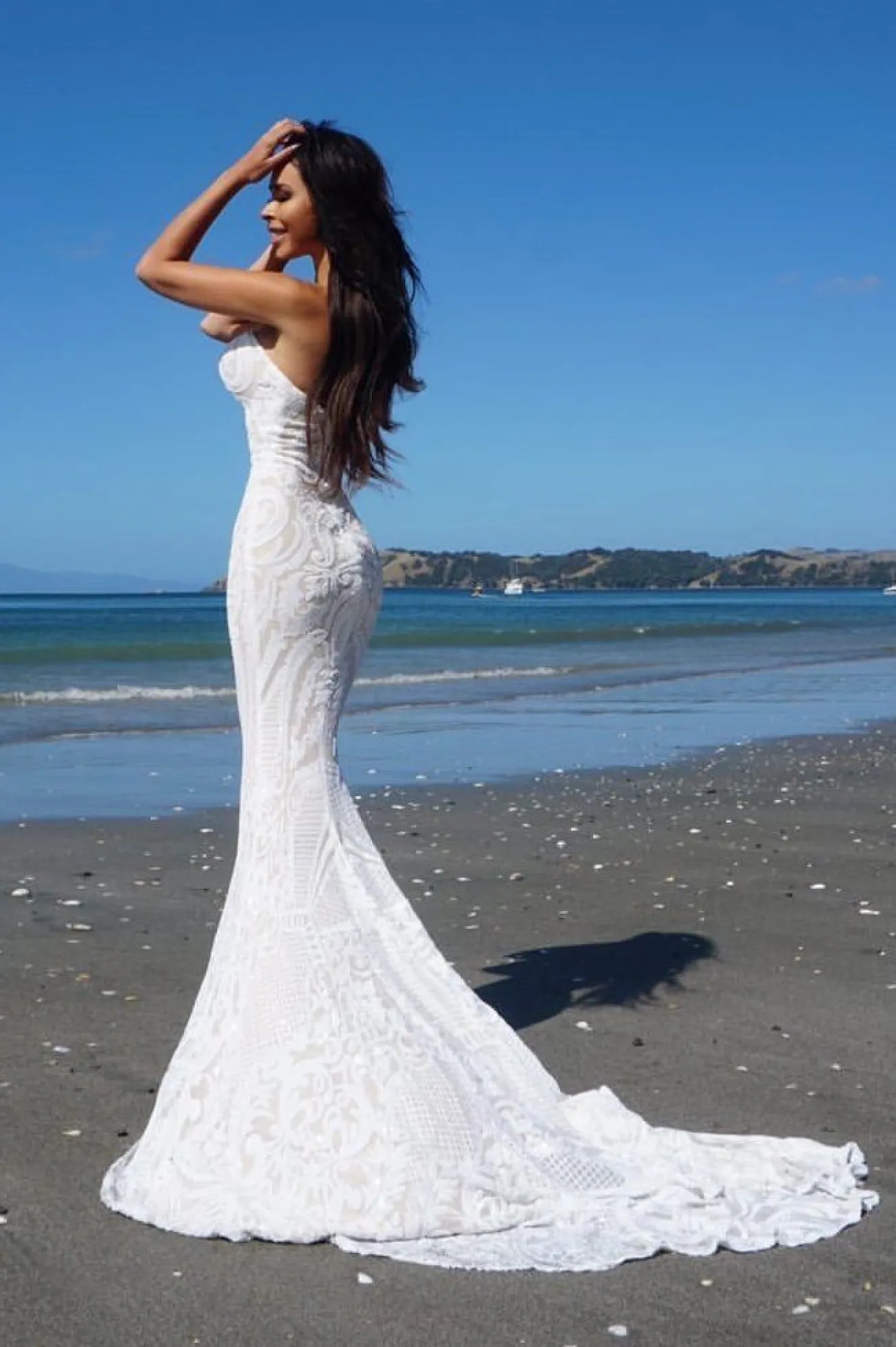 Gianna Gown - White/Nude