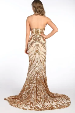 Gianna Gown Without Boned Bodice - Gold