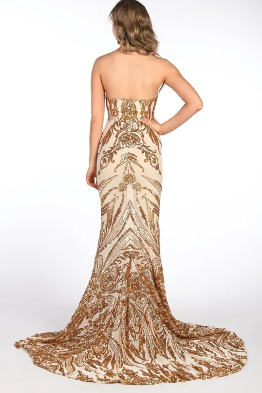 Gianna Gown Without Boned Bodice - Gold