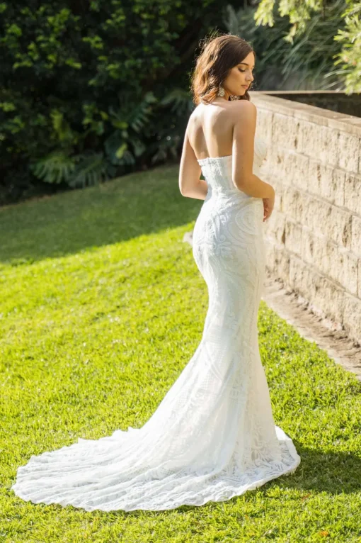 Gianna Gown Without Boned Bodice - White/White