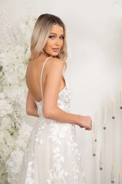 IRENE Gown in Ivory/Champagne