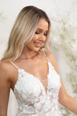 IRENE Gown in Ivory/Champagne