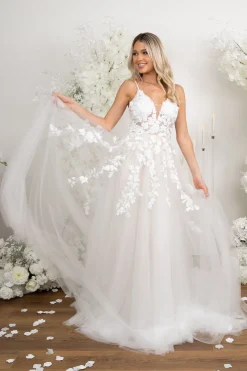 IRENE Gown in Ivory/Champagne