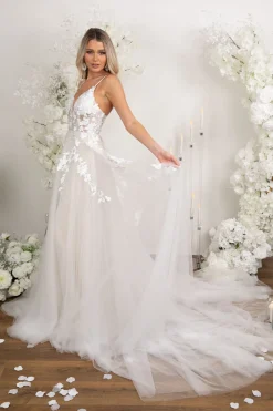 IRENE Gown in Ivory/Champagne