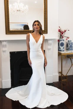 Kalani Crepe Gown - Ivory