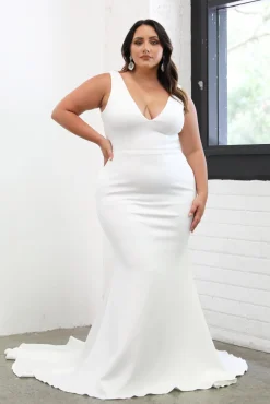 Kalani Crepe Gown - Ivory
