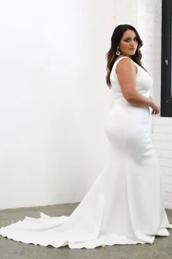 Kalani Crepe Gown - Ivory