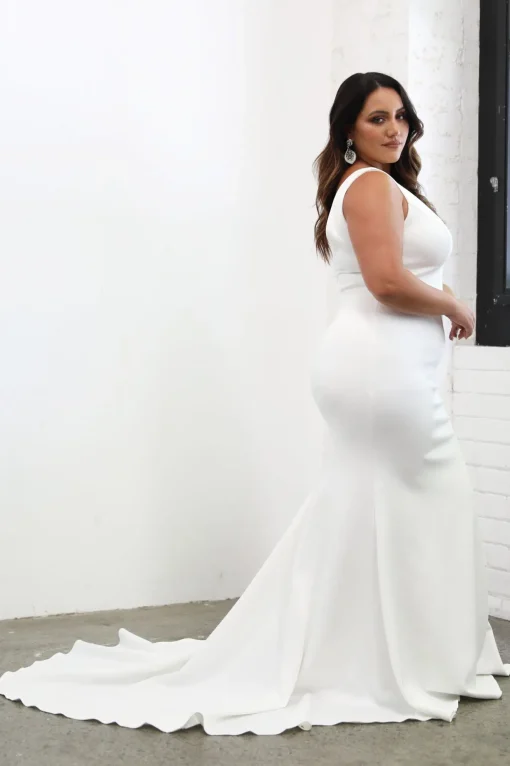 Kalani Crepe Gown - Ivory