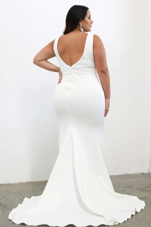 Kalani Crepe Gown - Ivory
