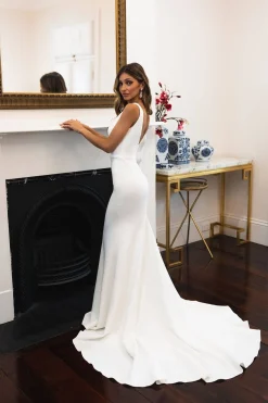 Kalani Crepe Gown - Ivory