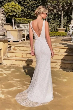 KALANI Embellished Gown - Ivory
