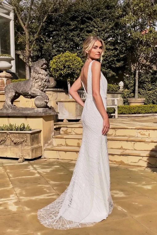 KALANI Embellished Gown - Ivory