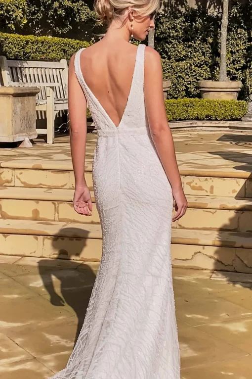KALANI Embellished Gown - Ivory