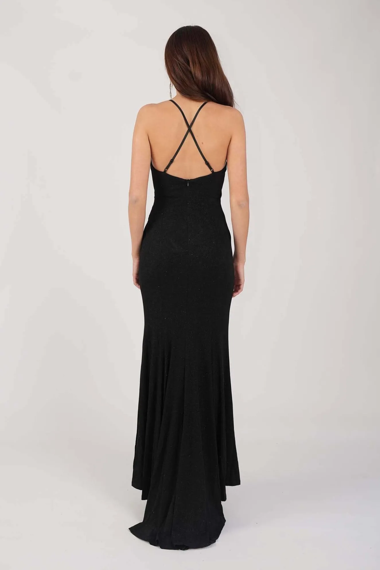 Lucia Maxi Dress - Shimmer Black