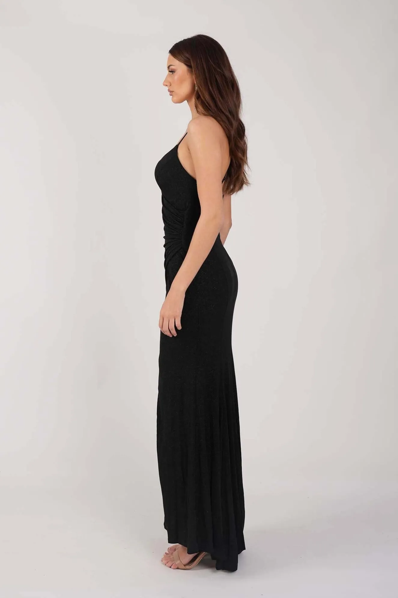 Lucia Maxi Dress - Shimmer Black